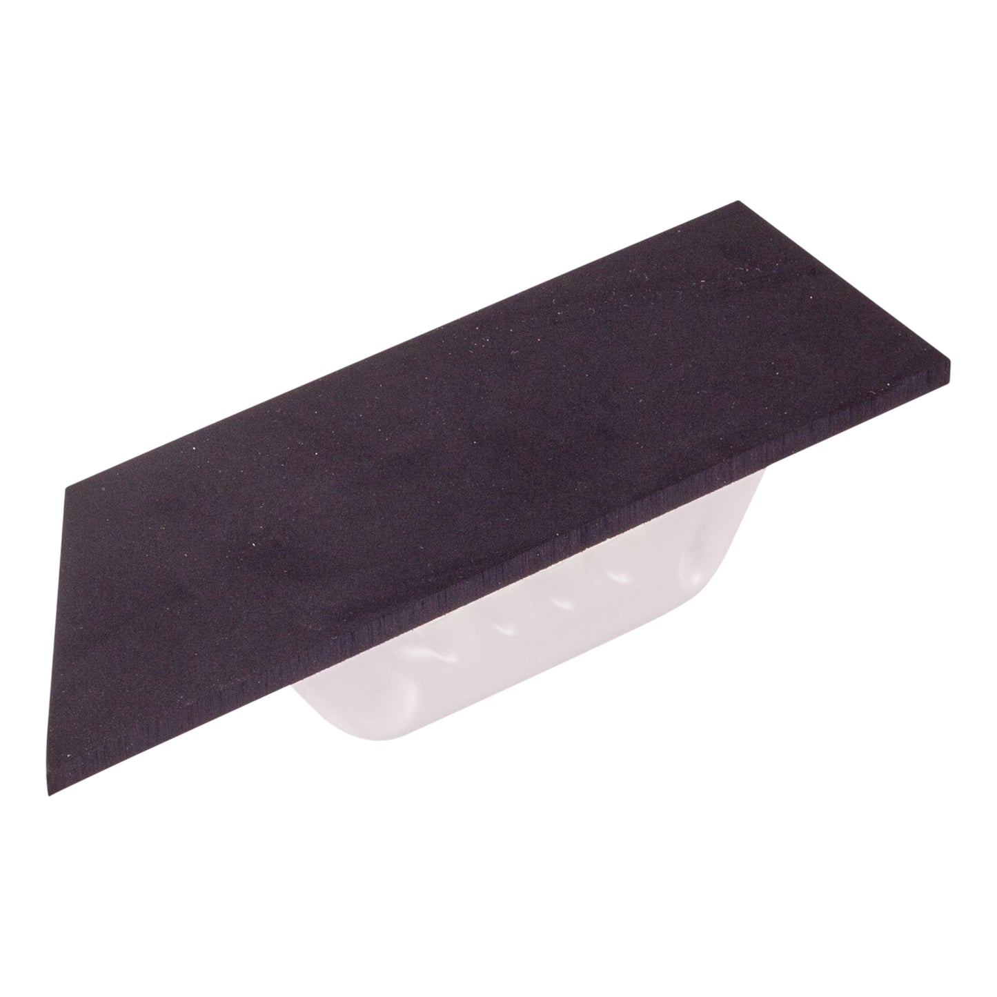 Fummelbrett Belagbrett mit schwarzem Zellkautschuk Größe 8x26 cm von Reibebretter.shop