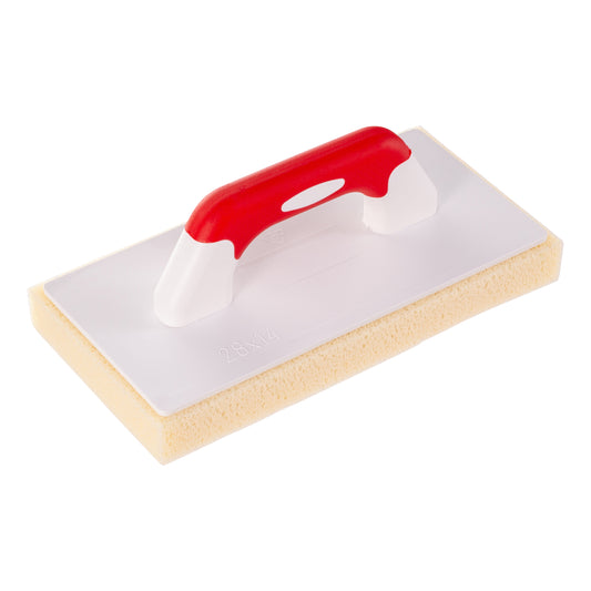 Hydroschwamm Fliesenwaschbrett Belagbrett mit gerastertem Schwamm Belag Größe 14x28 cm von Reibebretter.shop gerastert und retikuliert